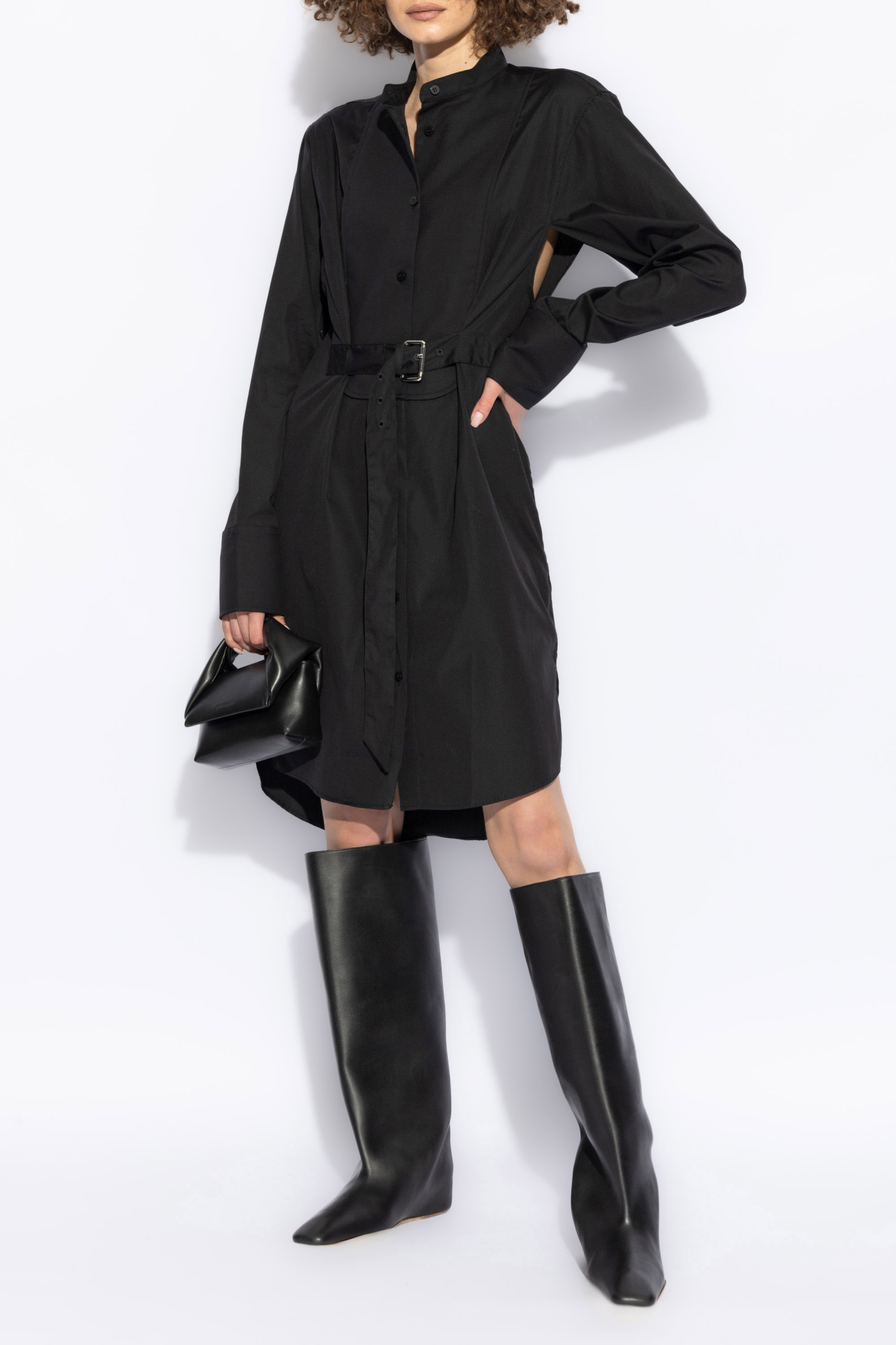 パーティードレス J W ANDERSON KW0956 YN0219 999 Dresses J.W Black JW Anderson Women's Sleeveless Ruffle Dress - Black | Coggles